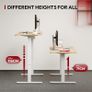 110 x 54 Electric Standing Desk ONE PIECE Height Adjustable With Memory Smart Panel Sit Stand Table Hooks and Cupholder for Home Office (White Frame+ Maple Desktop) Image 8