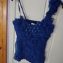 Blue Sexy Top Brand New Image 3