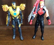 Iron Man and Hawk eye 11 inch figures