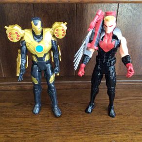 Iron Man and Hawk eye 11 inch figures