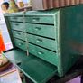 Vintage Industrial metal Engineer's drawers with working key Image 4