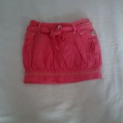 beautiful coral belted skirt