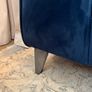 3-Seater Navy Velvet Sofa Image 3