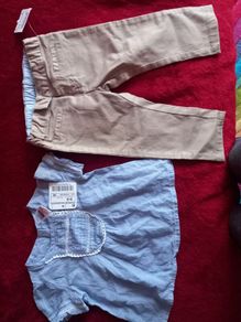 Brand New Zara Baby Girl 2 Piece Trouser Set