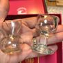 2 Clear Glass Eye Baths Image 2