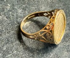 9ct Signet men ring