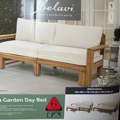 New Boxed Acacia Garden Day Bed  RRP 199.99