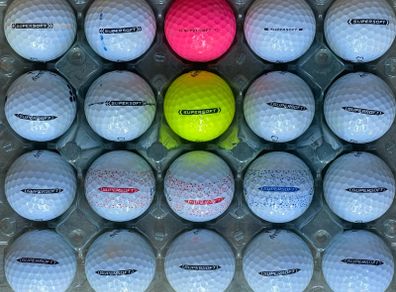 20 used Callaway Supersoft grade B golf balls