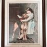 Two Vintage Cat Dog Girl Pictures Image 2