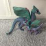 Shleich mother dragon and baby dragon Image 3