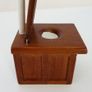 Vintage Victorian style wood panelled doll's house bathroom furniture Image 7