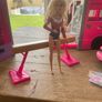 Barbie campervan, wardrobe and gymnastics bar, lots of spare of accessories also included (no photo) Image 3