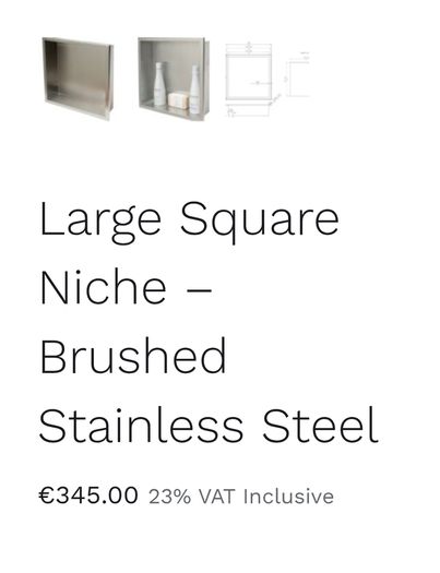 Shower Niche 80% SALE to clear