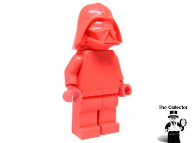 LEGO Darth Vader Unreleased Star Wars Prototype Coral Colour Monochrome Minifigure Extremely Rare And Hard To Find