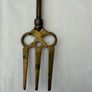 Vintage brass toasting fork Image 2