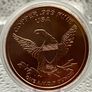 1avdp oz Fine 999 Copper Bullion Shark Round.(L) Image 3