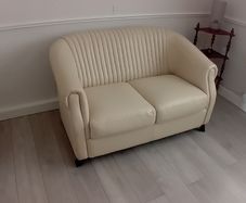 2 seater leather couch