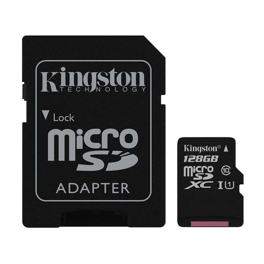 Kingston Micro SD  Memory Card 128GB Sd Card with Adaptor