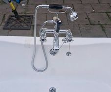 Bayswater free standing bath complete with taps,