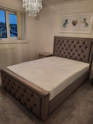 Hilton Double & King Size Bed Frame With Mattress Opt