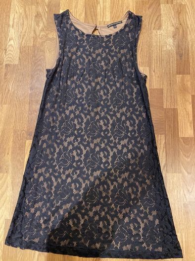 Limited Collection Taupe Black Lace Dress size 10