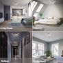 NEW SALE LED Ceiling Light, Elegant Curved Design 4 Built-in LED Boards, 28W Cool White Light 6000K,Modern Ceiling Fixture for Living Rooms, Kitchen Hallway and Bedroom,2000 Lumens Image 5