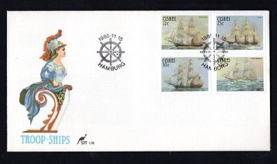 1985 Ciskei Troop Ships Commemorative Stamps First Day Cover (FDC)
