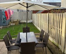 outdoor dining table and chairs