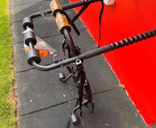 Halfords rear-mounted 3-bike carrier