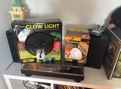 Light for reptile tank with bulb