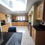 solid oak kitchen, Island with granite top & Dresser.  Dresser can be sold separately Image 4