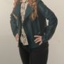 AS NEW - Mary Portas Aqua Marine soft genuine leather jacket Image 6