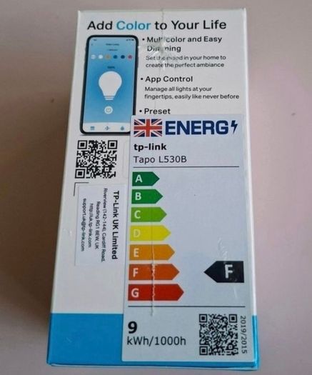 TP-Link Tapo L530B Smart Wi-Fi Light Bulb