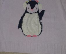 penguin sweater girl