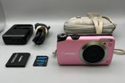 Canon PowerShot A3300 IS 16MP Digital Camera Pink - Full Kit