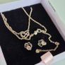 Pandora necklace/earrings infinity/heart perfect condition fully hallmarked Image 6