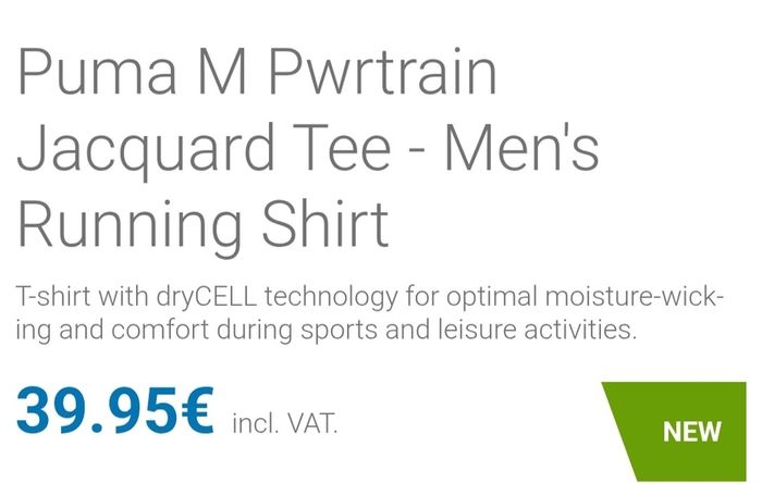 Brand New Puma Drycell Jacquard Reflective T-Shirt - Size - Medium - RRP - 39.95