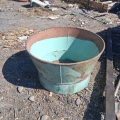 metal flower pot