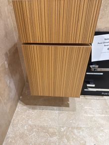 Bathroom Side Cabinet, Mirror and Shelf