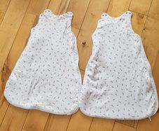 2 baby sleeping bags 0-6 months