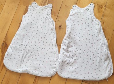 2 baby sleeping bags 0-6 months