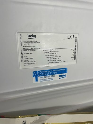 Beko Under Counter Fridge
