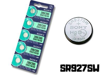 Sony AG7 SR927SW LR927 5PCS Watch Batteries