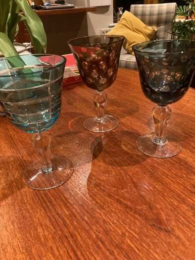 Luxury Wine Glasses -Pols Potten  Multicolour Cuttings Wine Glass - Luxury Glass