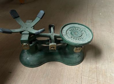 Vintage cast iron weigh scales