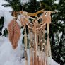 unique macrame with  antler Image 5