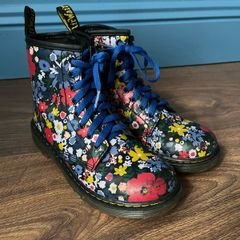 Vintage Dr Martens 1460 Floral Boots UK 2