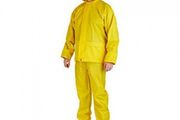 Yellow Waterproof Professional Work Rain Suit - Jacket + Over Trousers Large Size
