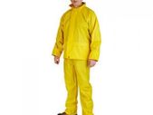 Yellow Waterproof Professional Work Rain Suit - Jacket + Over Trousers Medium Size