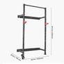 Multifunctional Squat Rack Folding Power Cage, Wall-Mounted 545KG Capacity Image 8